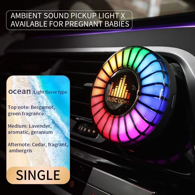 Car Audio-Rhythm Sync Ambient Lighting & Aroma Diffuser