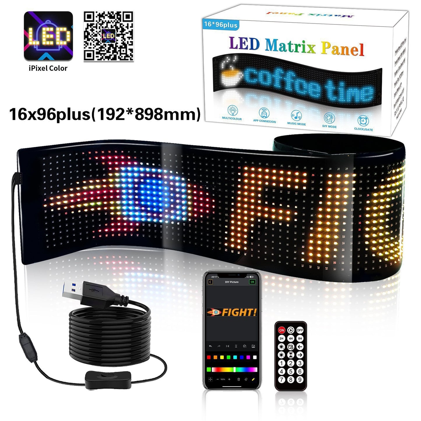 Evil Eye LED Flexible Display – Dynamic Bluetooth Lighting for Cars & Trucks