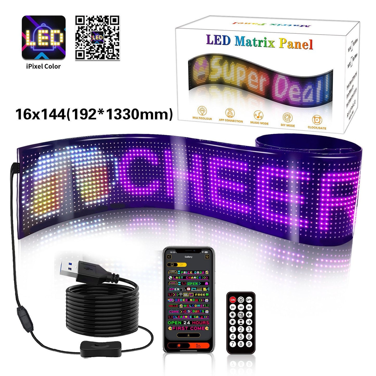 Evil Eye LED Flexible Display – Dynamic Bluetooth Lighting for Cars & Trucks