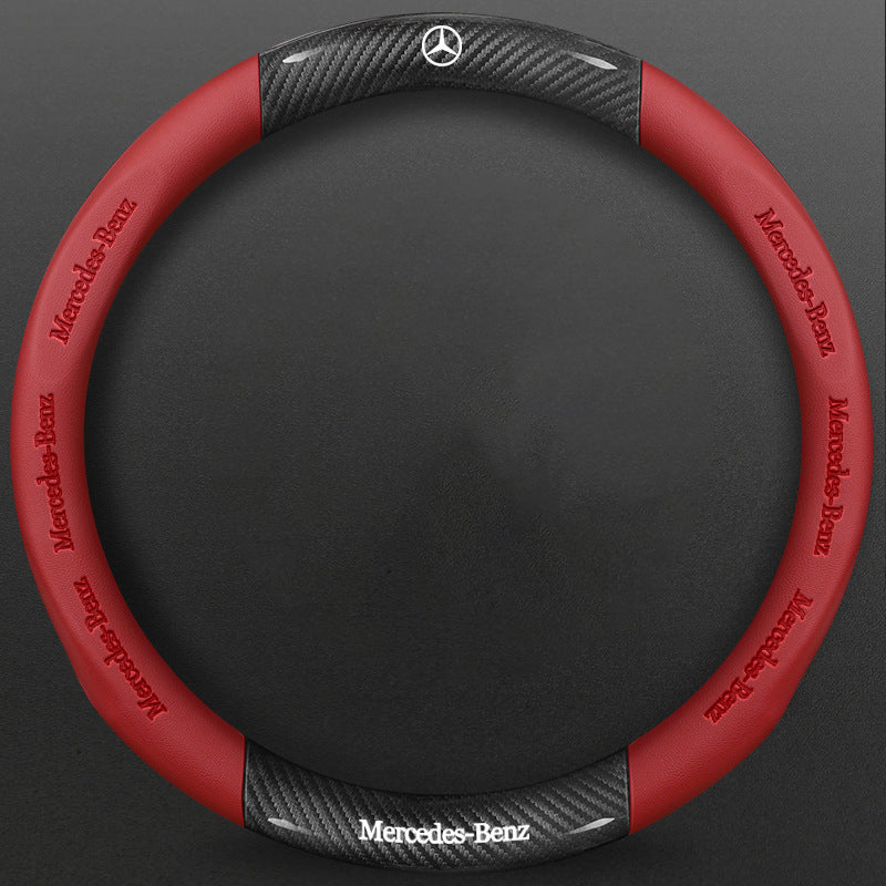 High-Density Carbon Fiber Texture Steering Wheel Cover