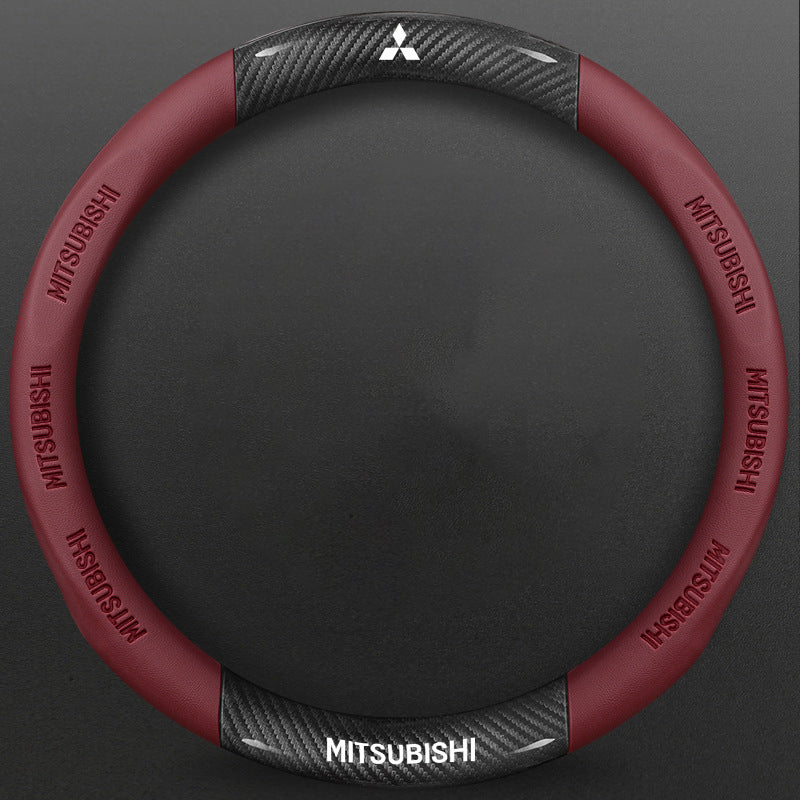 High-Density Carbon Fiber Texture Steering Wheel Cover