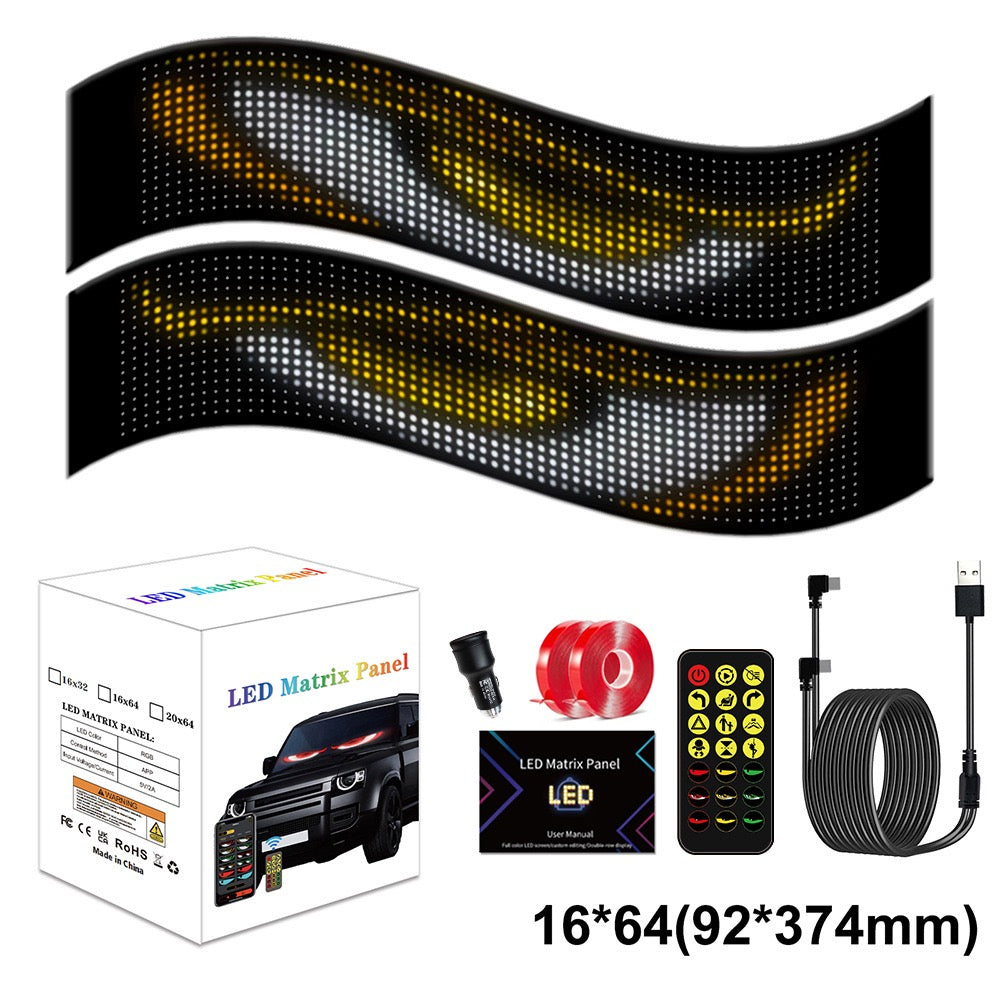 Evil Eye LED Flexible Display – Dynamic Bluetooth Lighting for Cars & Trucks