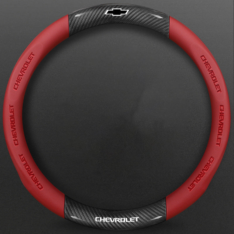 High-Density Carbon Fiber Texture Steering Wheel Cover