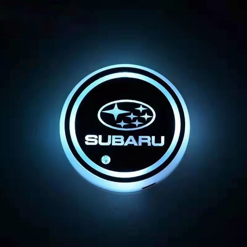 Car Cup Holder LED Coaster – 7-Color Auto Glow, USB Rechargeable, Anti-Slip, Ambient Mood Light