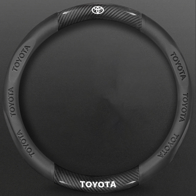 High-Density Carbon Fiber Texture Steering Wheel Cover