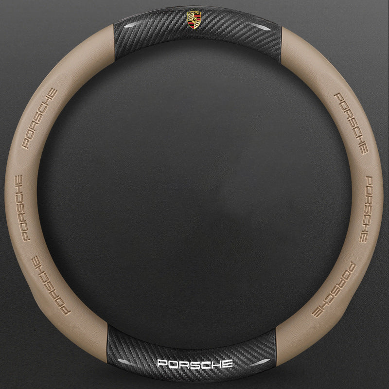 High-Density Carbon Fiber Texture Steering Wheel Cover