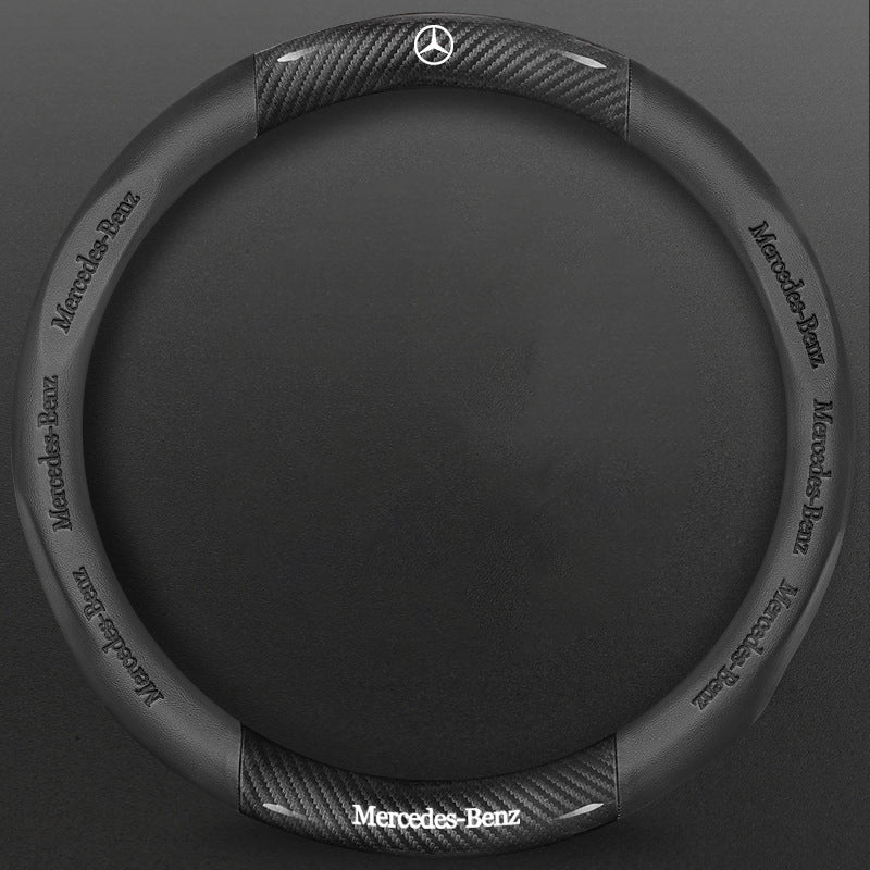High-Density Carbon Fiber Texture Steering Wheel Cover