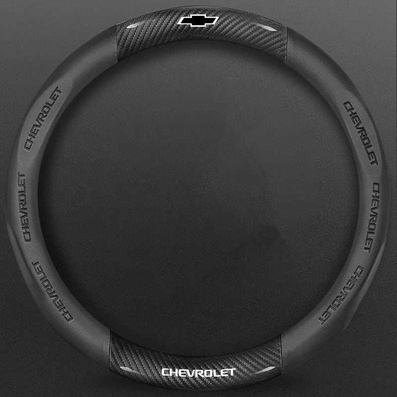 High-Density Carbon Fiber Texture Steering Wheel Cover