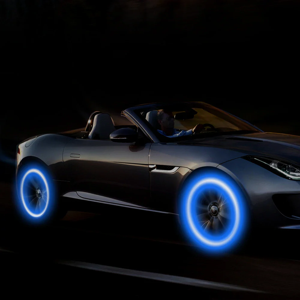 LED Fluorescent Valve Cap Light for Tires