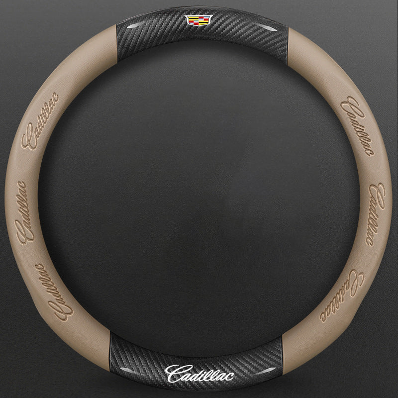 High-Density Carbon Fiber Texture Steering Wheel Cover