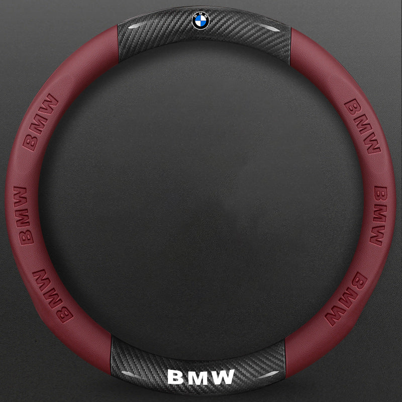 High-Density Carbon Fiber Texture Steering Wheel Cover