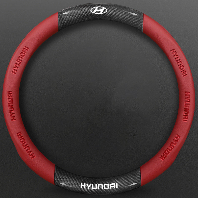 High-Density Carbon Fiber Texture Steering Wheel Cover