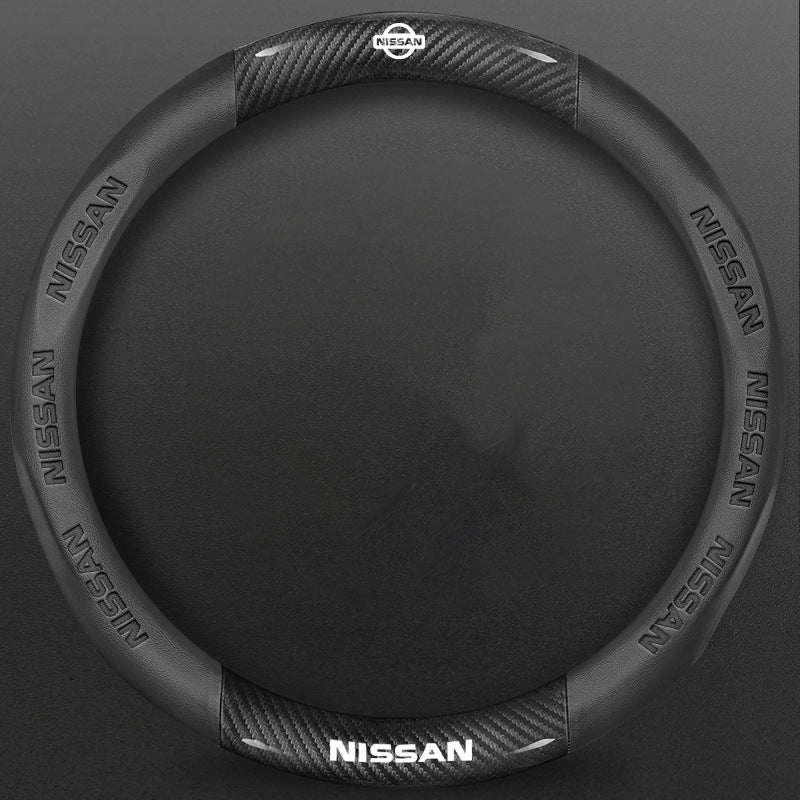 High-Density Carbon Fiber Texture Steering Wheel Cover