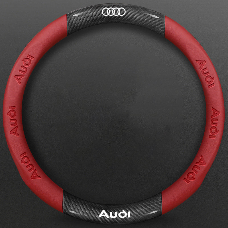 High-Density Carbon Fiber Texture Steering Wheel Cover