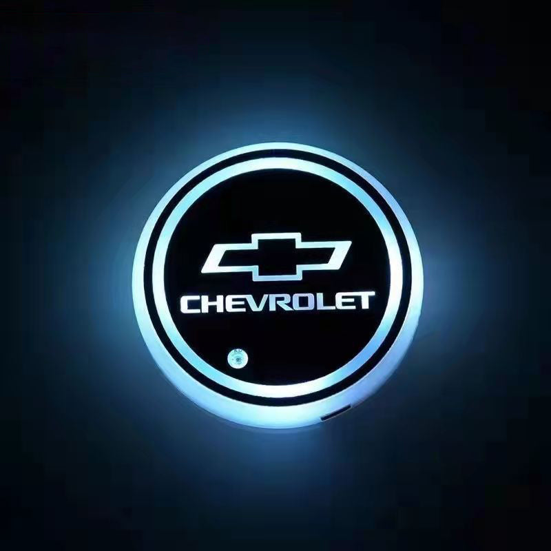 Car Cup Holder LED Coaster – 7-Color Auto Glow, USB Rechargeable, Anti-Slip, Ambient Mood Light
