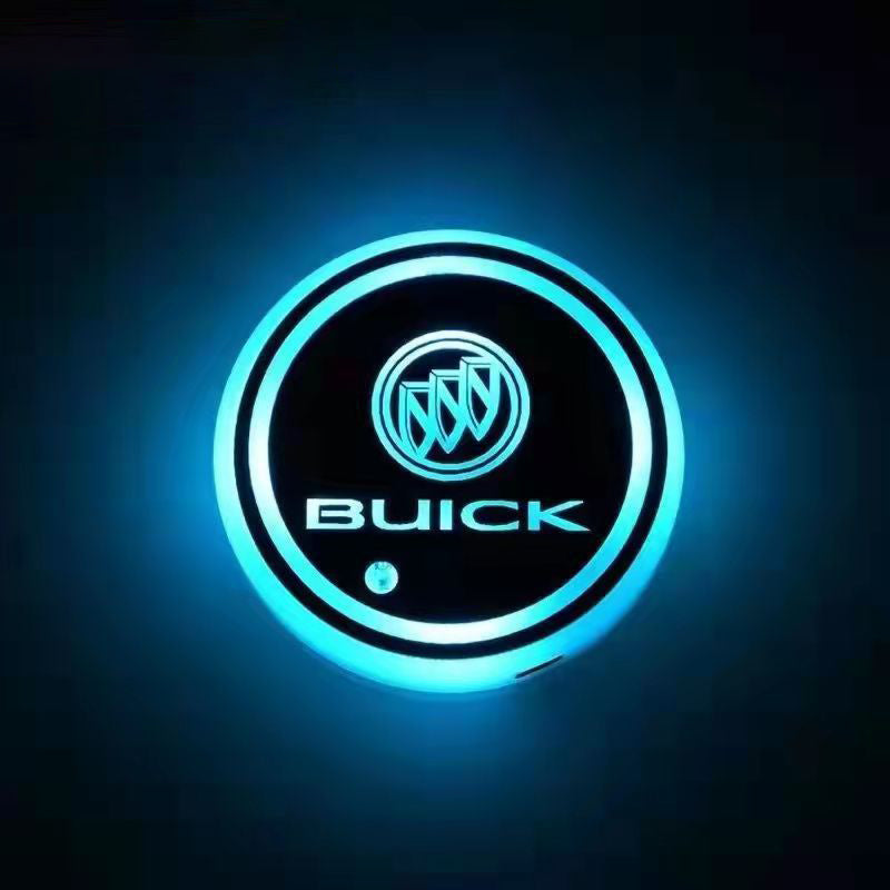 Car Cup Holder LED Coaster – 7-Color Auto Glow, USB Rechargeable, Anti-Slip, Ambient Mood Light