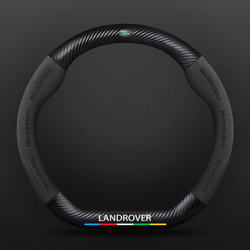 High Strength Carbon Fiber Suede Steering Wheel Cover - Anti-slip, Wear-resistant, Heat Stable, Stylish