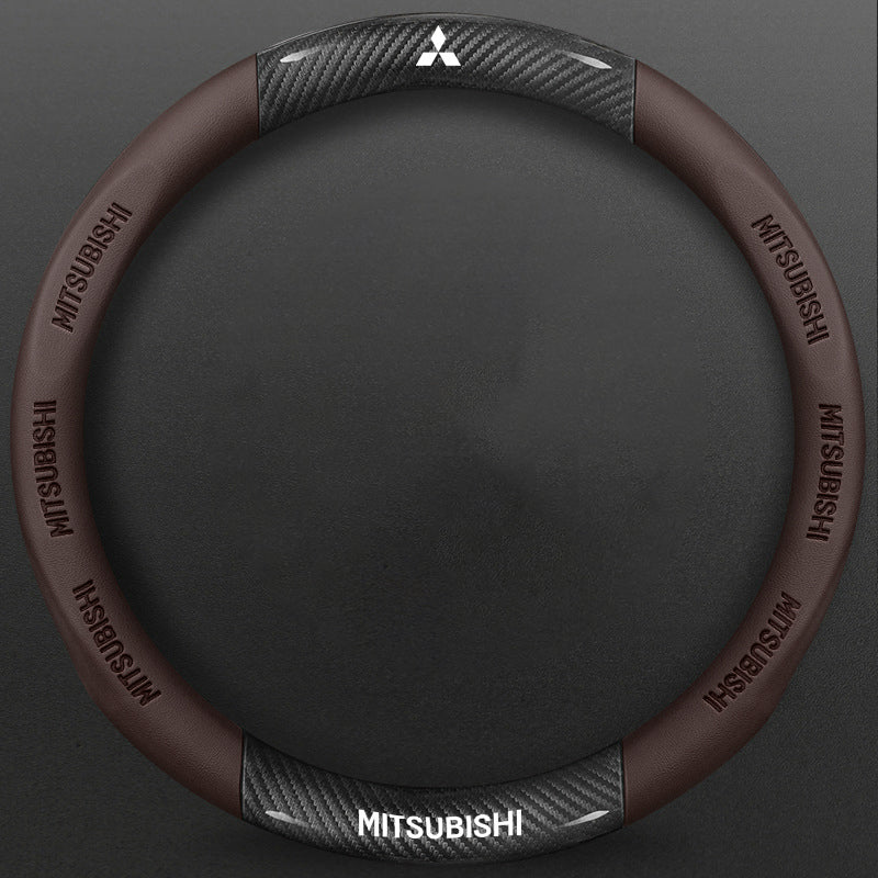 High-Density Carbon Fiber Texture Steering Wheel Cover