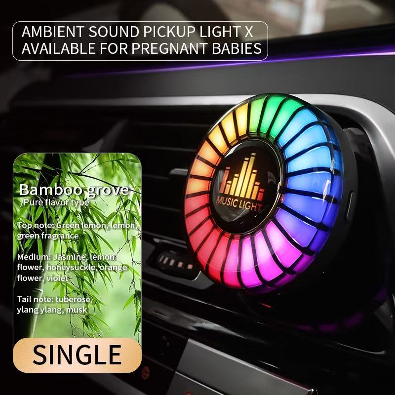 Car Audio-Rhythm Sync Ambient Lighting & Aroma Diffuser