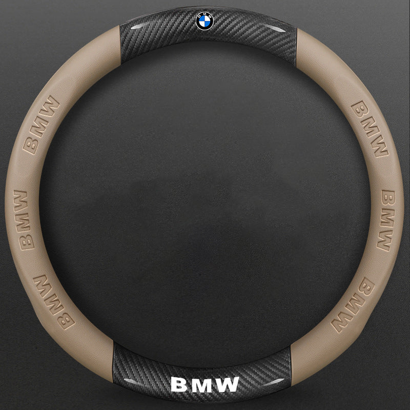 High-Density Carbon Fiber Texture Steering Wheel Cover