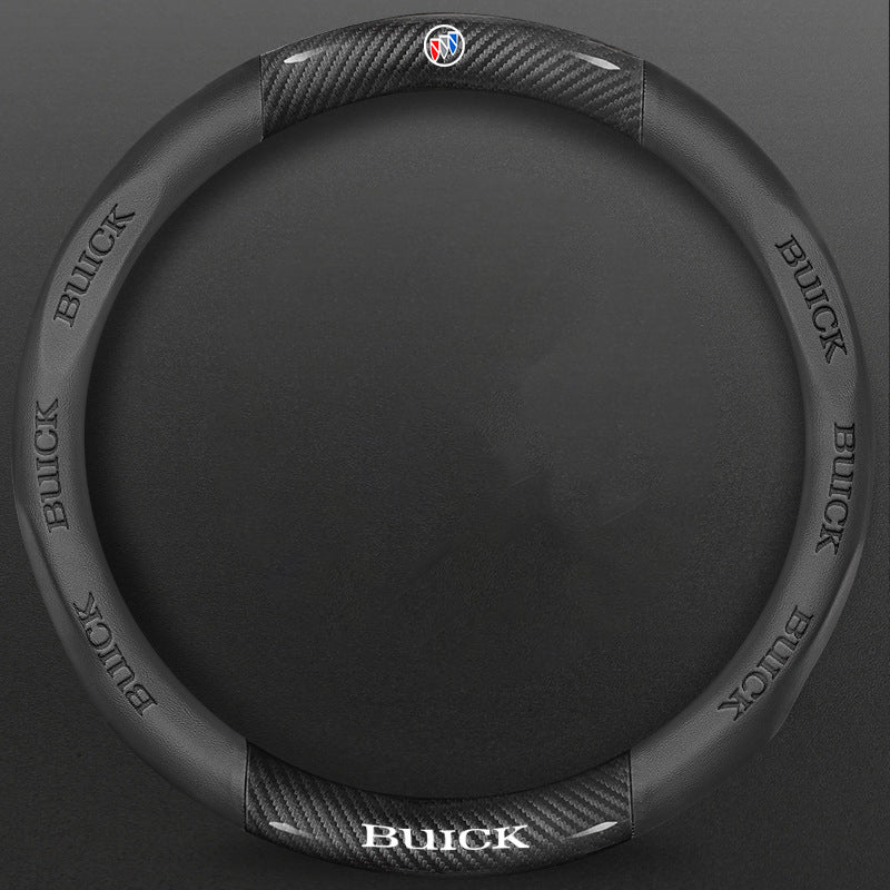 High-Density Carbon Fiber Texture Steering Wheel Cover