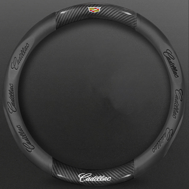 High-Density Carbon Fiber Texture Steering Wheel Cover