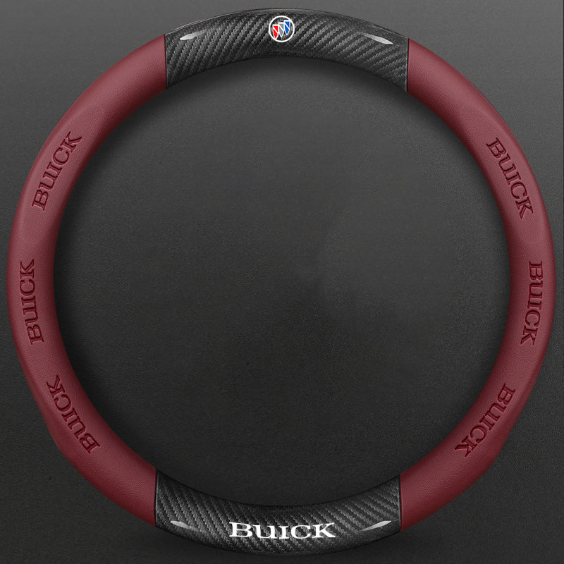 High-Density Carbon Fiber Texture Steering Wheel Cover