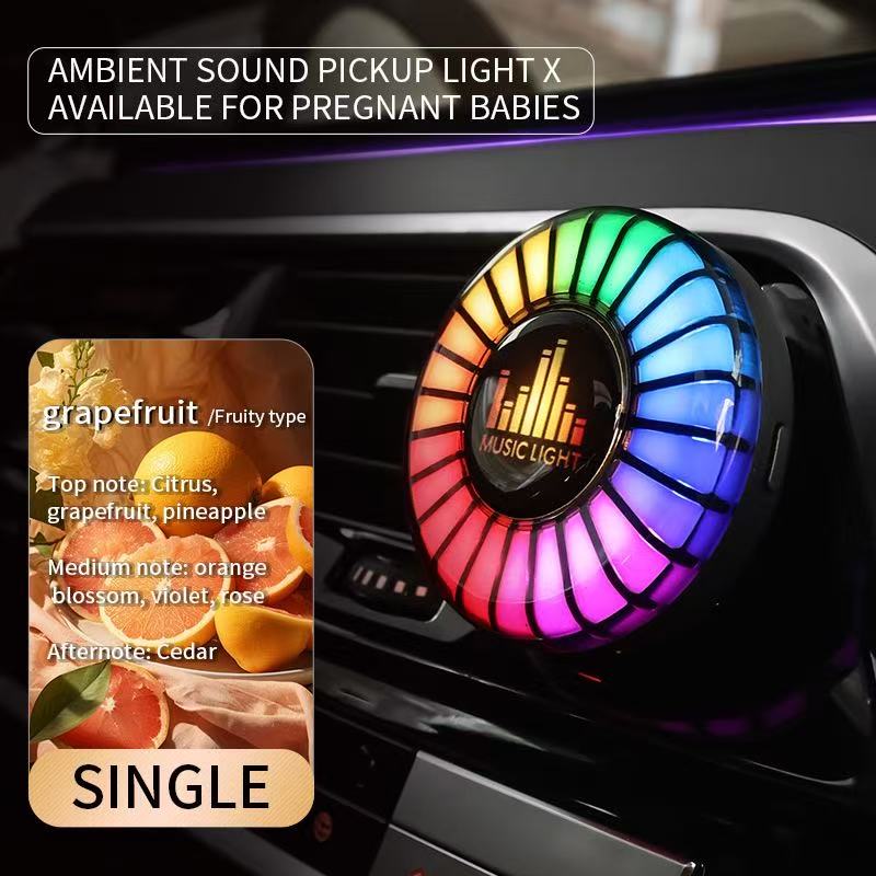 Car Audio-Rhythm Sync Ambient Lighting & Aroma Diffuser