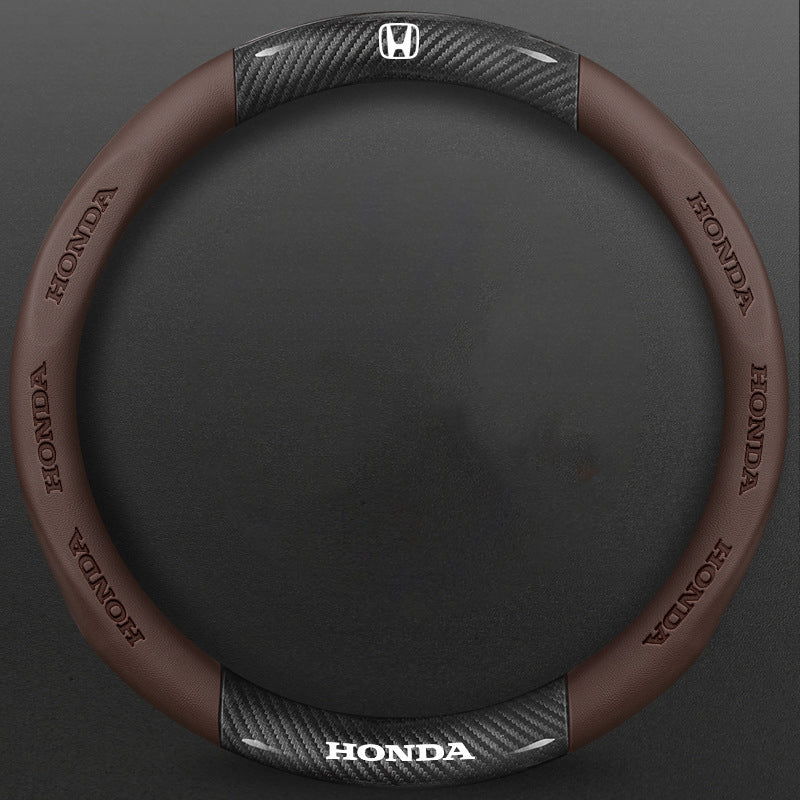 High-Density Carbon Fiber Texture Steering Wheel Cover