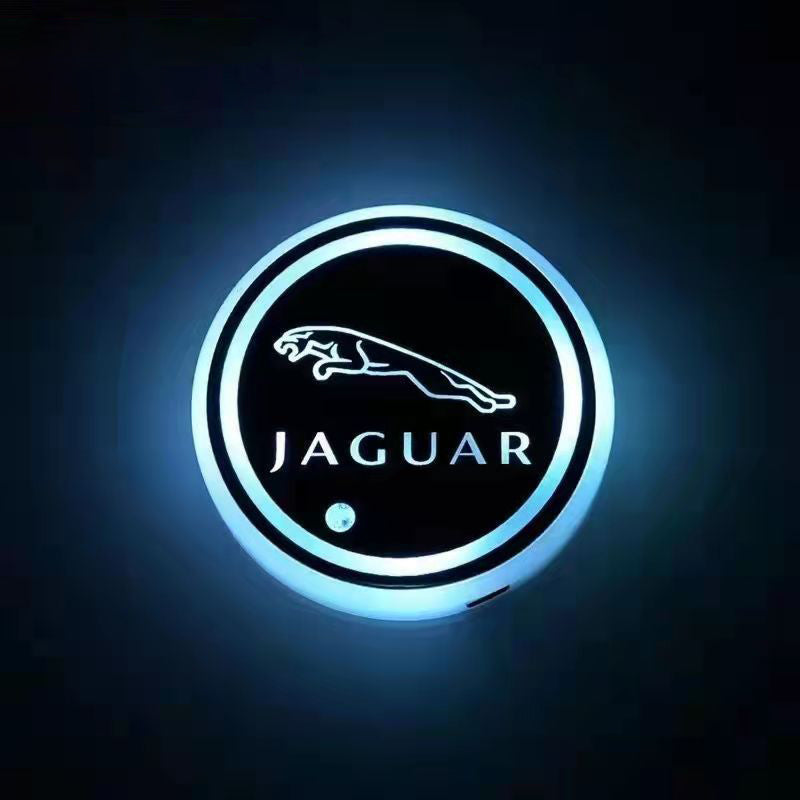 Car Cup Holder LED Coaster – 7-Color Auto Glow, USB Rechargeable, Anti-Slip, Ambient Mood Light