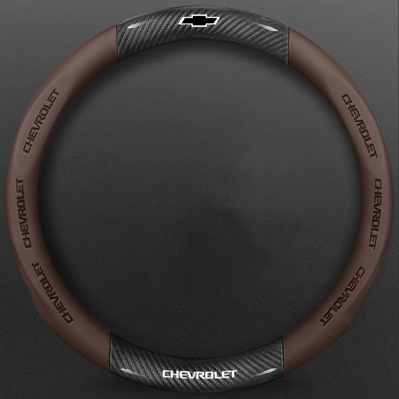 High-Density Carbon Fiber Texture Steering Wheel Cover