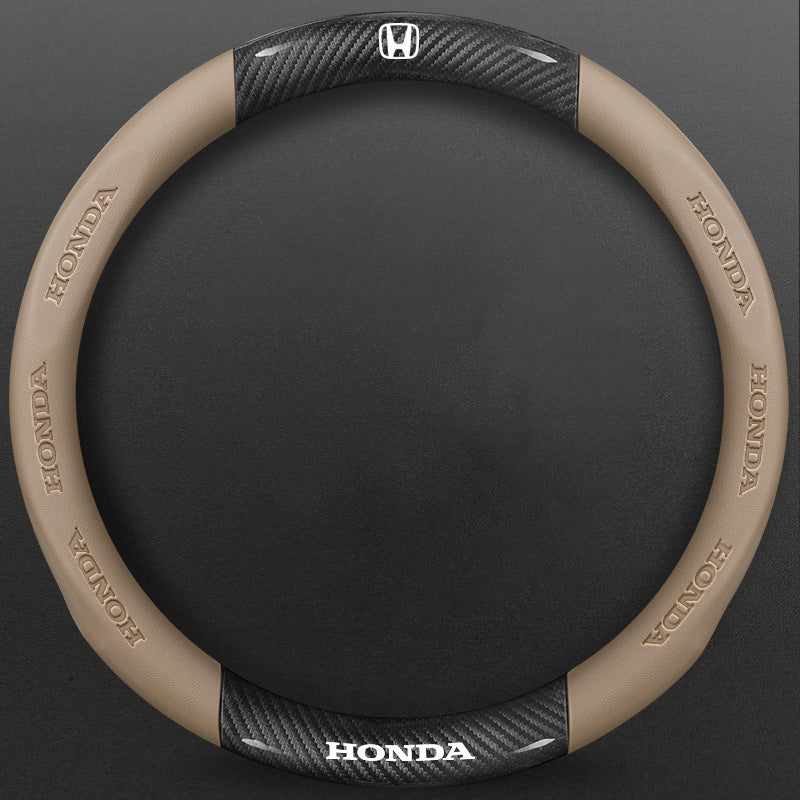 High-Density Carbon Fiber Texture Steering Wheel Cover