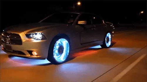 LED Fluorescent Valve Cap Light for Tires
