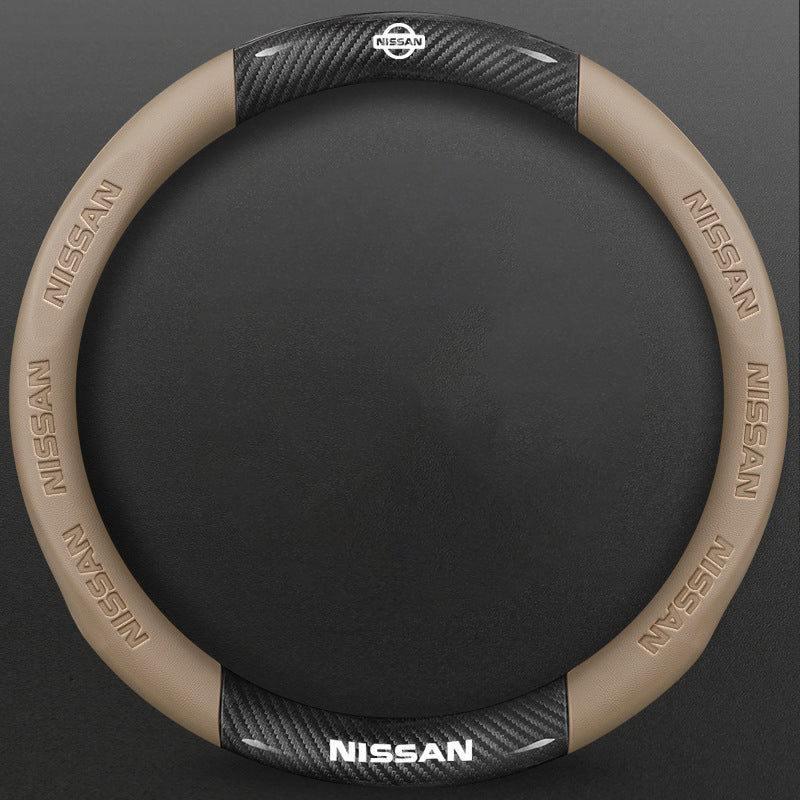 High-Density Carbon Fiber Texture Steering Wheel Cover