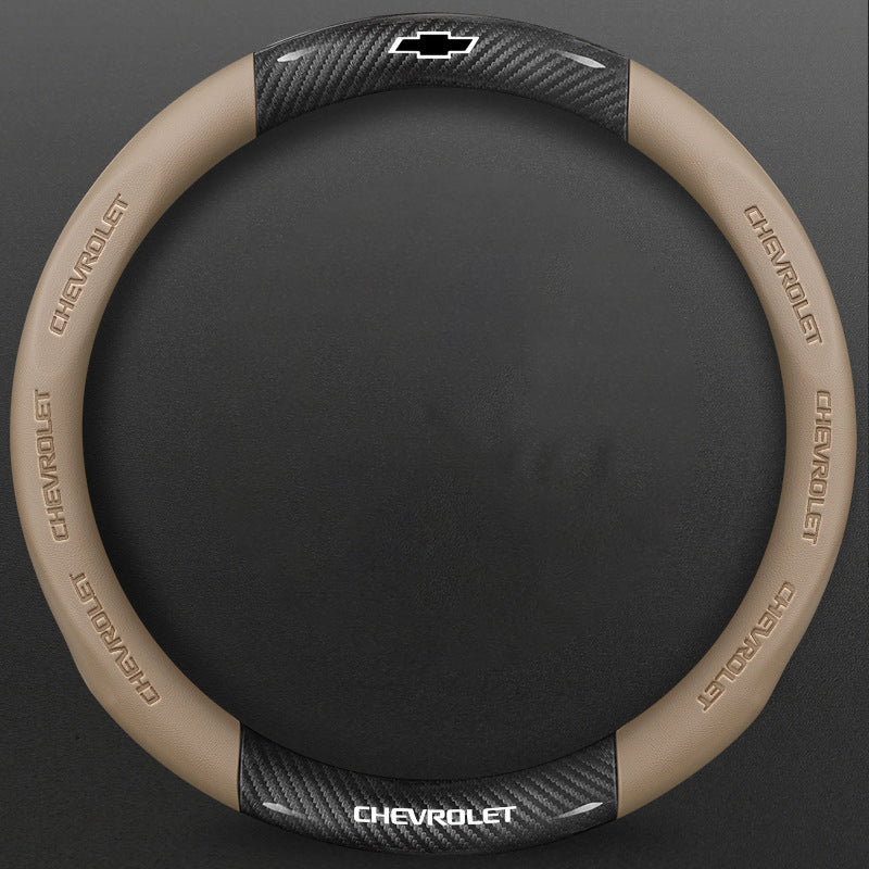 High-Density Carbon Fiber Texture Steering Wheel Cover