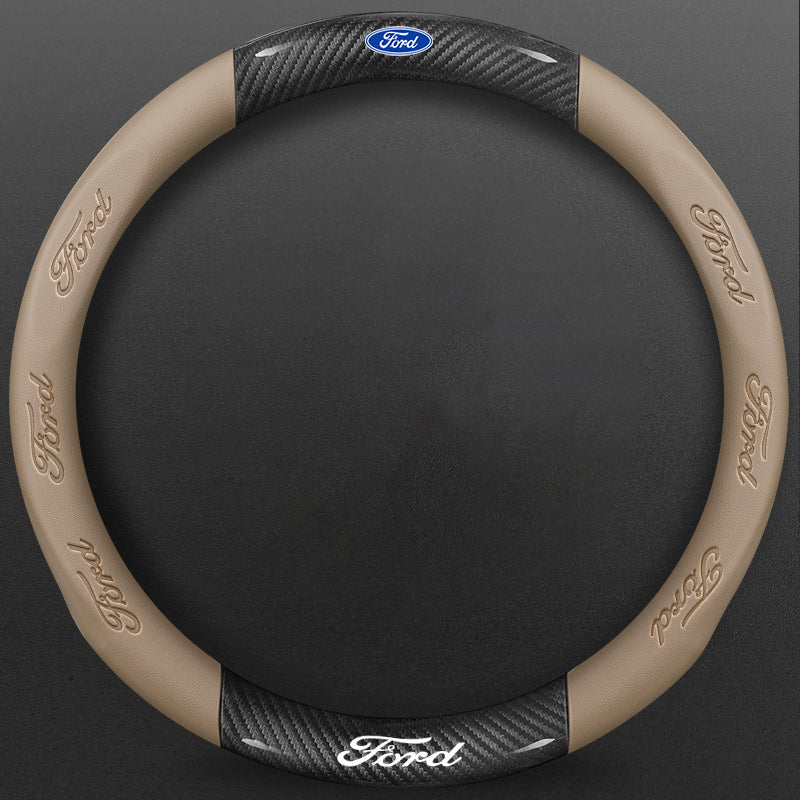 High-Density Carbon Fiber Texture Steering Wheel Cover