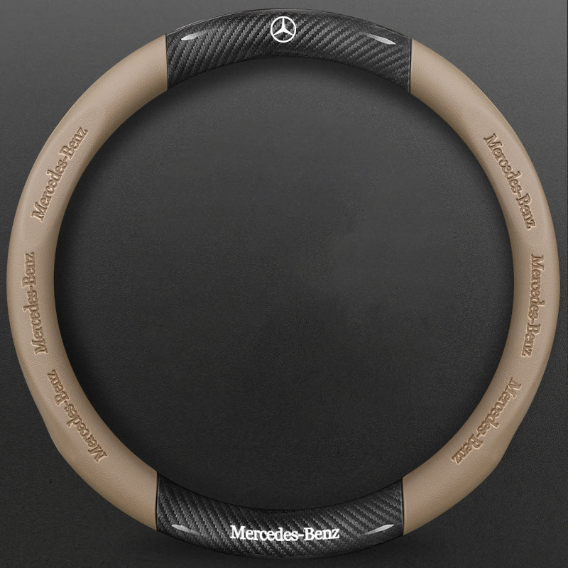 High-Density Carbon Fiber Texture Steering Wheel Cover