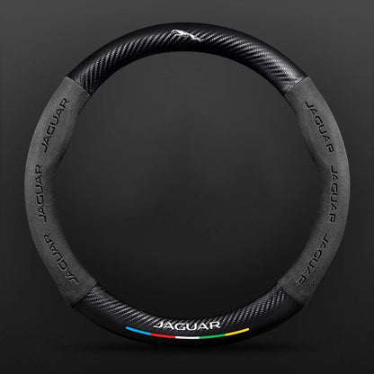 High Strength Carbon Fiber Suede Steering Wheel Cover - Anti-slip, Wear-resistant, Heat Stable, Stylish