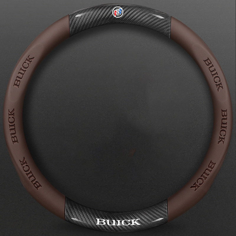 High-Density Carbon Fiber Texture Steering Wheel Cover