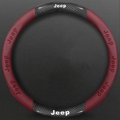 High-Density Carbon Fiber Texture Steering Wheel Cover