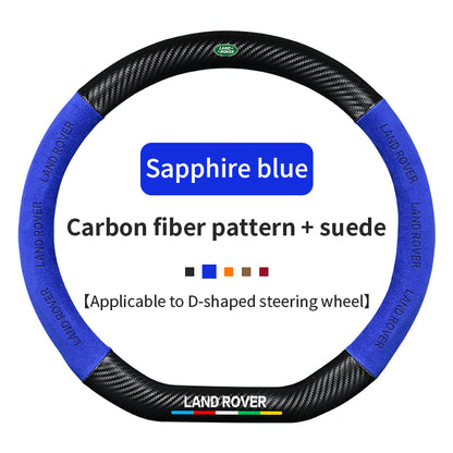 High Strength Carbon Fiber Suede Steering Wheel Cover - Anti-slip, Wear-resistant, Heat Stable, Stylish