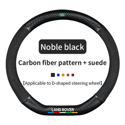 High Strength Carbon Fiber Suede Steering Wheel Cover - Anti-slip, Wear-resistant, Heat Stable, Stylish