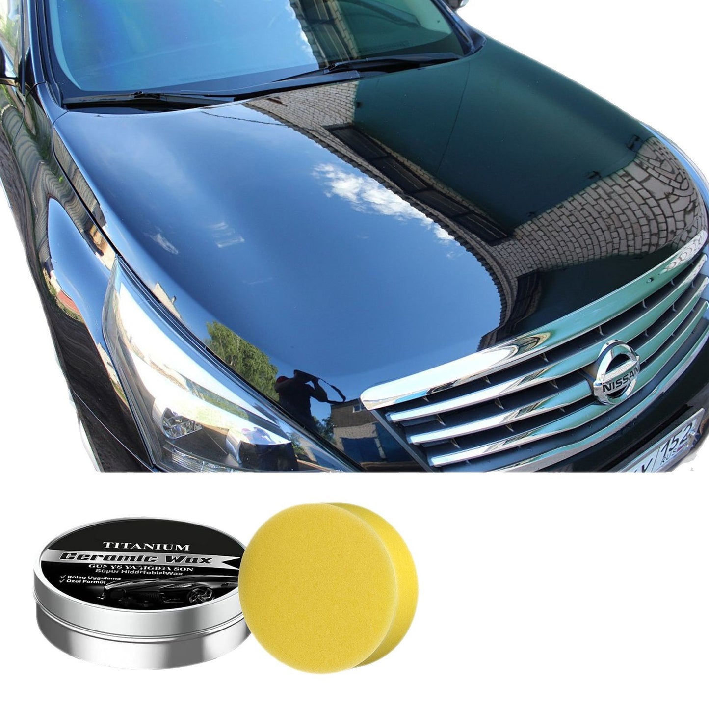 Nano Ceramic Car Wax - Paint Sealant Waterproof Polish Long-Lasting Shine