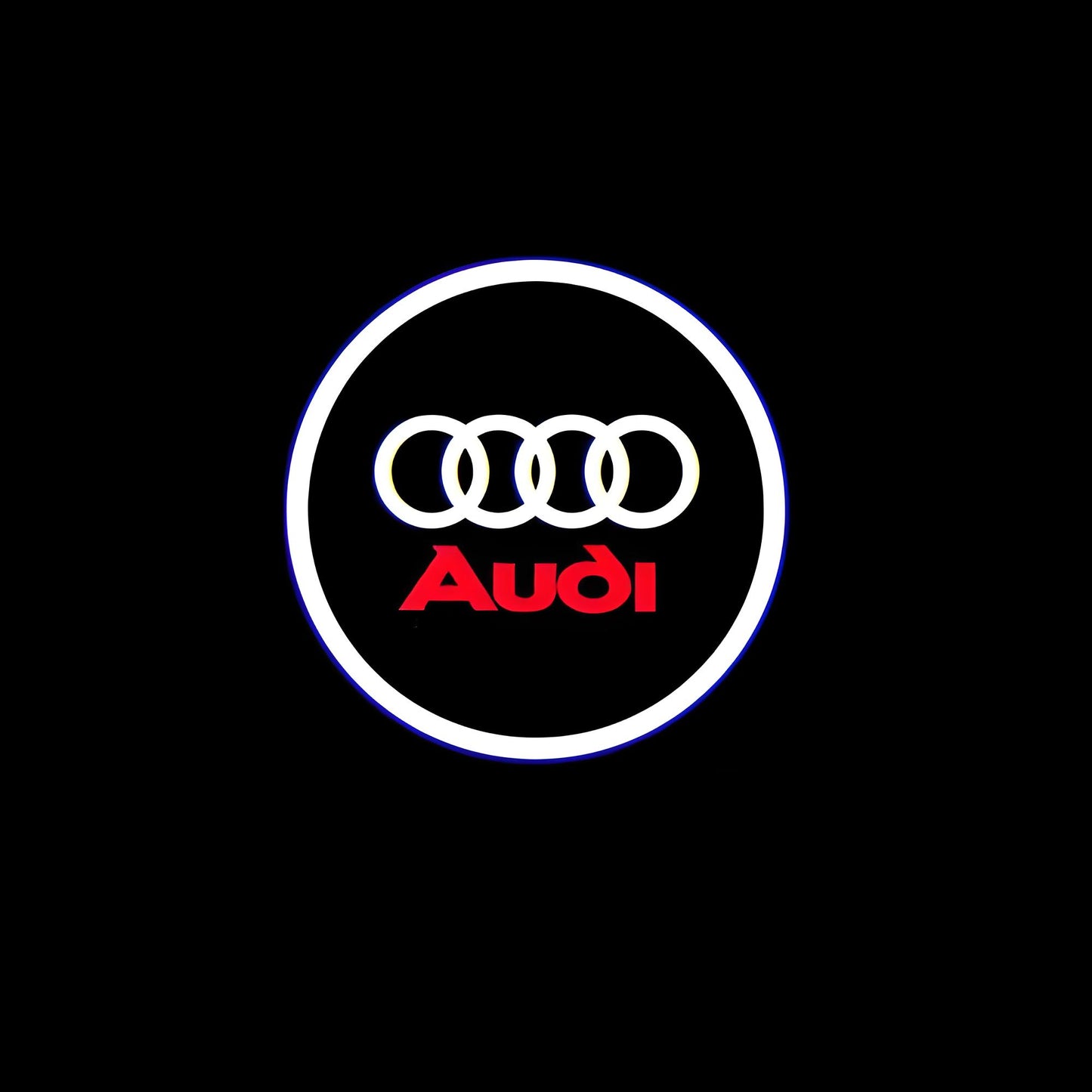 Auto Wireless Welcome Lights - Carbon Fiber Style, Logo Projector + Infrared Sensing, No Wiring Needed