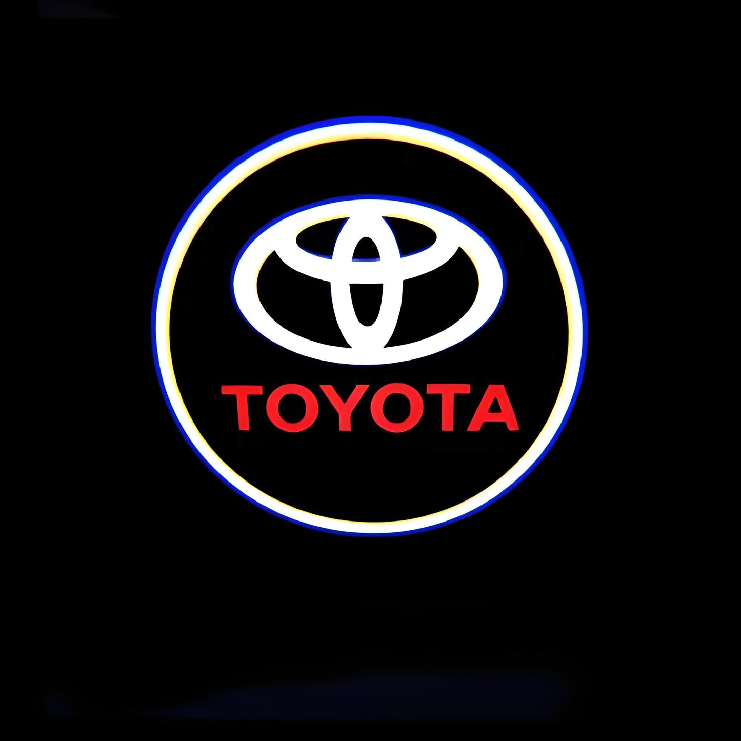 Auto Wireless Welcome Lights - Carbon Fiber Style, Logo Projector + Infrared Sensing, No Wiring Needed