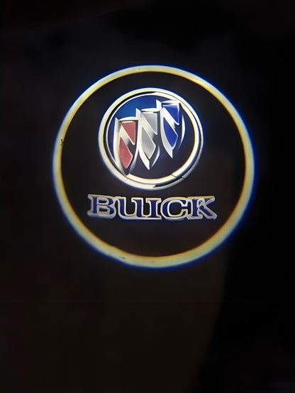 Auto Wireless Welcome Lights - Carbon Fiber Style, Logo Projector + Infrared Sensing, No Wiring Needed