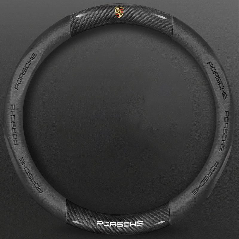 High-Density Carbon Fiber Texture Steering Wheel Cover