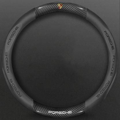 High-Density Carbon Fiber Texture Steering Wheel Cover