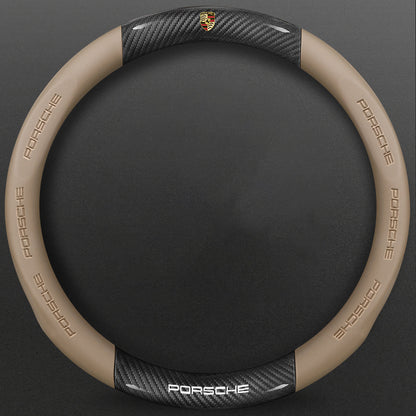 High-Density Carbon Fiber Texture Steering Wheel Cover
