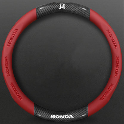 High-Density Carbon Fiber Texture Steering Wheel Cover